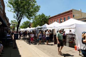 Excelsior Art on the Lake street booths